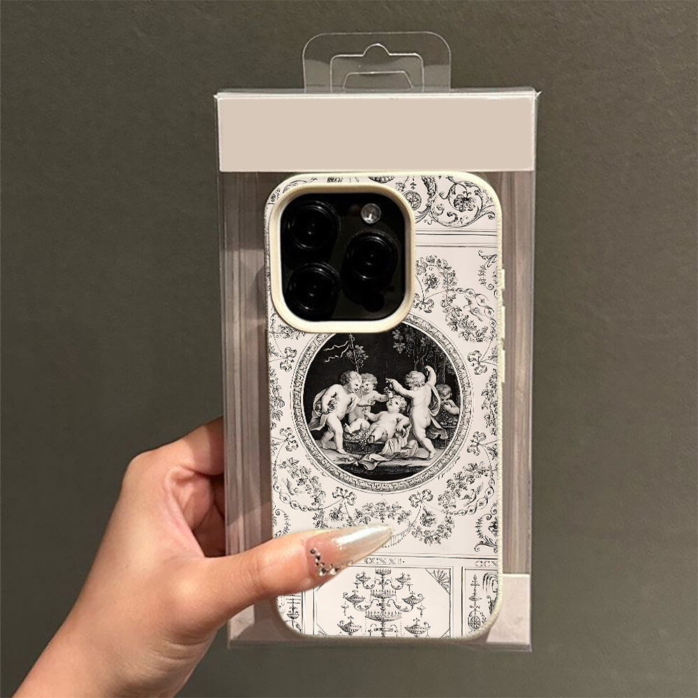 Vintage Floral Pattern Soft Case - Funda para teléfono con diseño barroco