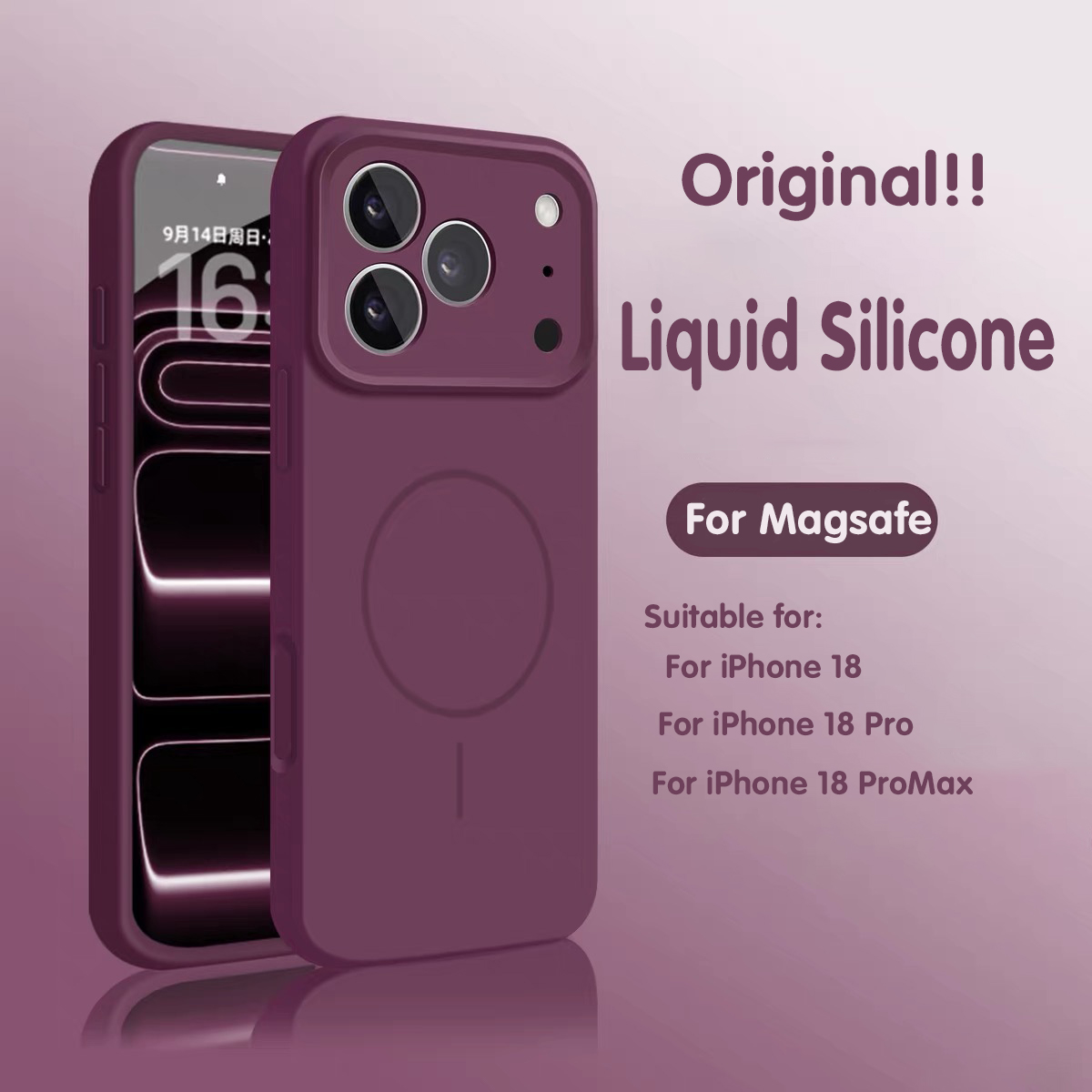 Liquid Silicone Magnetic Phone Case - Funda Magnética de Silicona Líquida Original