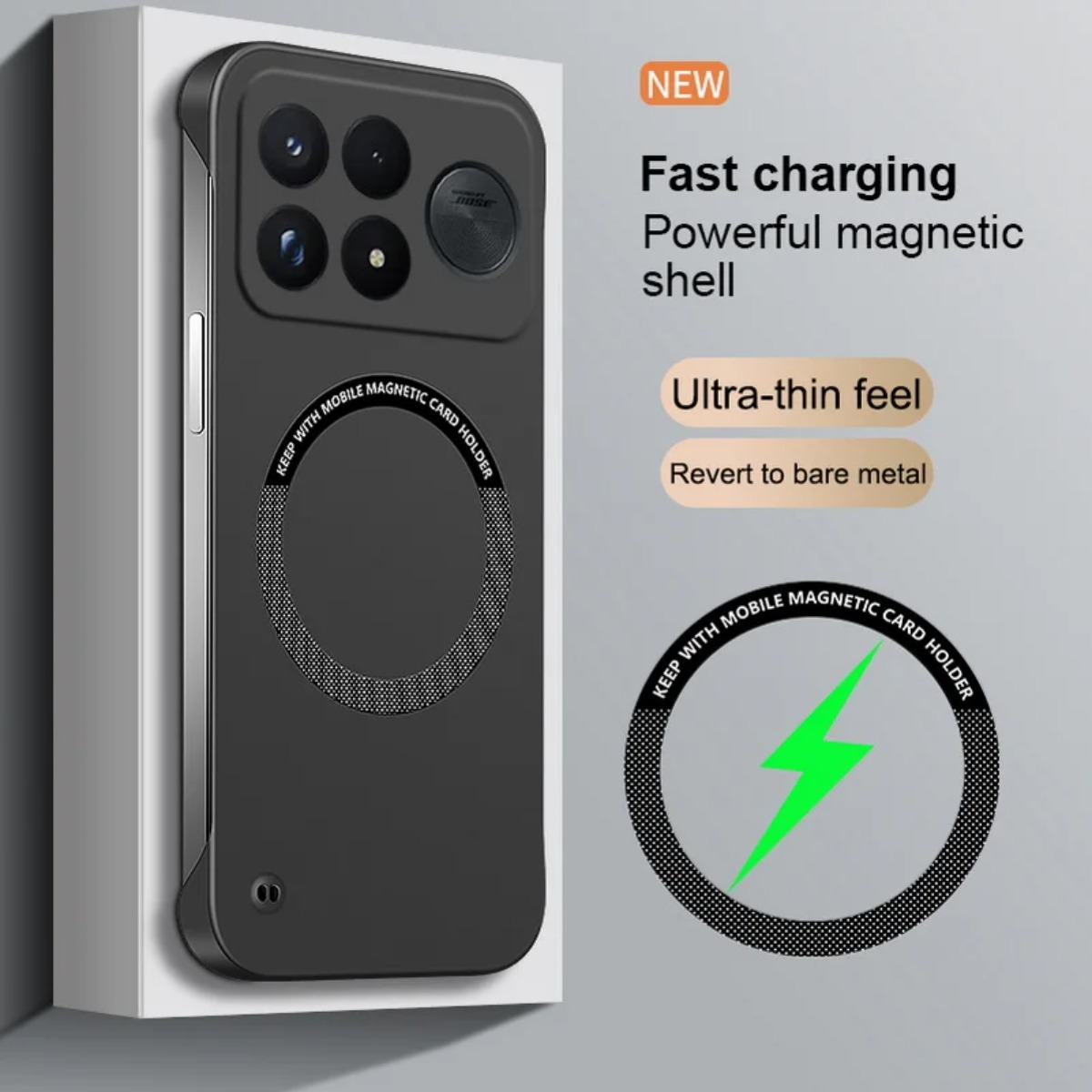 Ultra Thin Frameless Phone Cover - Funda ultrafina sin marco para Poco