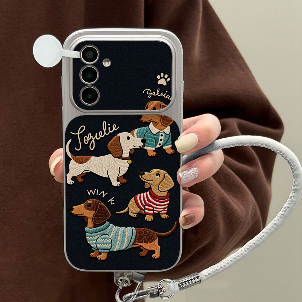 Funda de Teléfono con Diseño d - Cute Cartoon Wrist Strap Silicone Case reseña y precio
