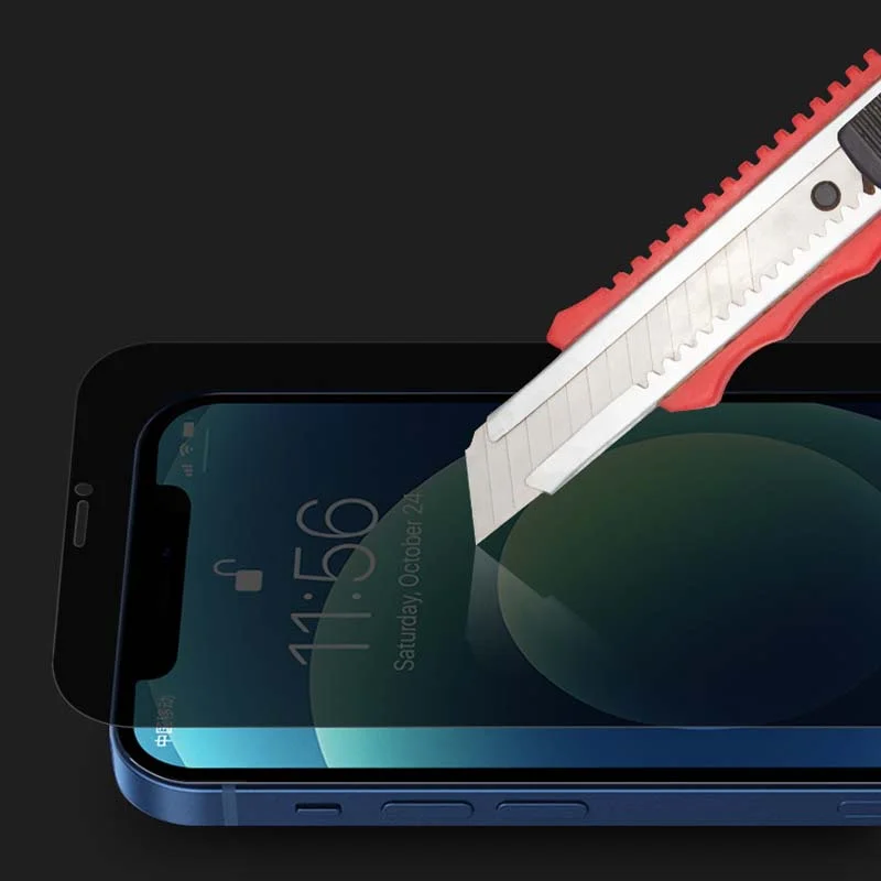 1 pieza de funda de vidrio tem - Anti Spy Privacy Glass Case reseña y precio