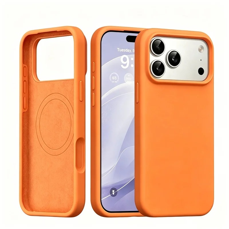 Funda de silicona líquida con  - Liquid Silicone Magnetic Phone Case reseña y precio