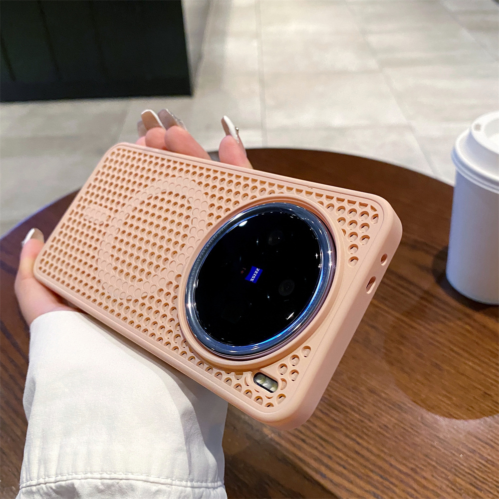 Funda de lujo con textura agra - Heat Dissipation Mesh Breathable Case reseña y precio