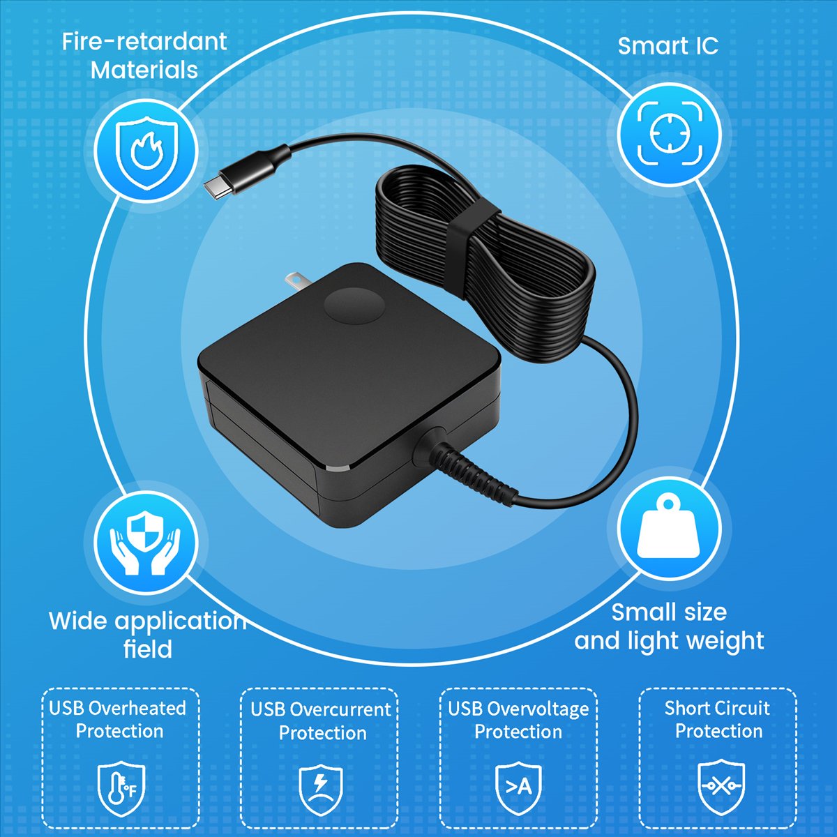 Adaptador de corriente portáti - Chargers reseña y precio