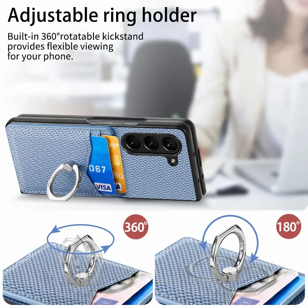Funda de cuero PU para teléfon - Leather Wallet Card Holder Phone Cover reseña y precio