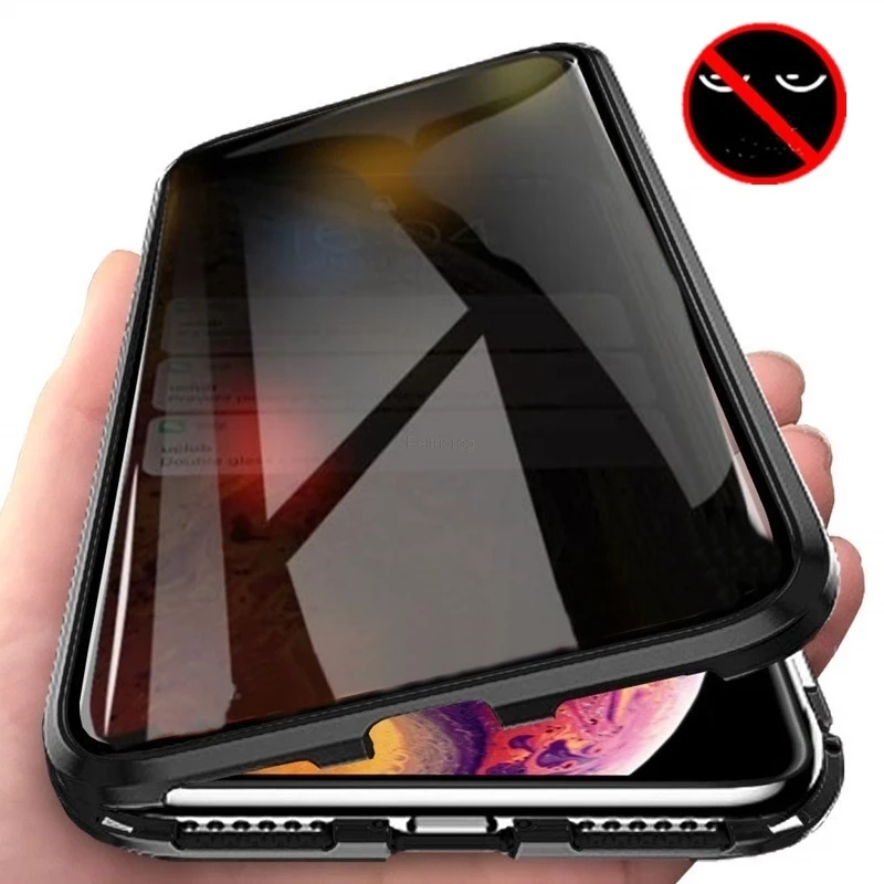 Funda metálica con cristal tem - Anti Spy Privacy Glass Case reseña y precio